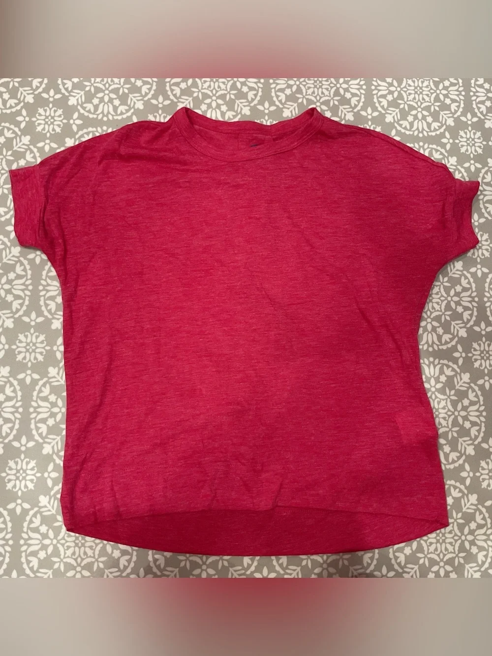 Old Navy Girls Pink Crewneck Short Sleeve Top Size L (10/12) Like New